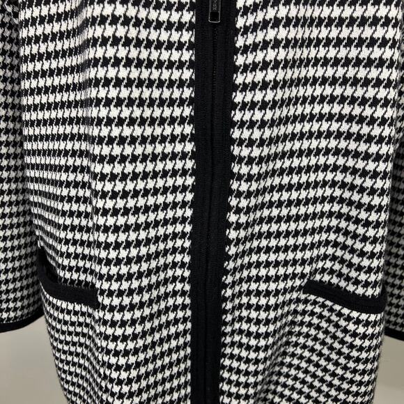 French Navy 1/4 Zip-Up Oversized Cardigan Plz read sizing descrip & measurements - Picture 6 of 9